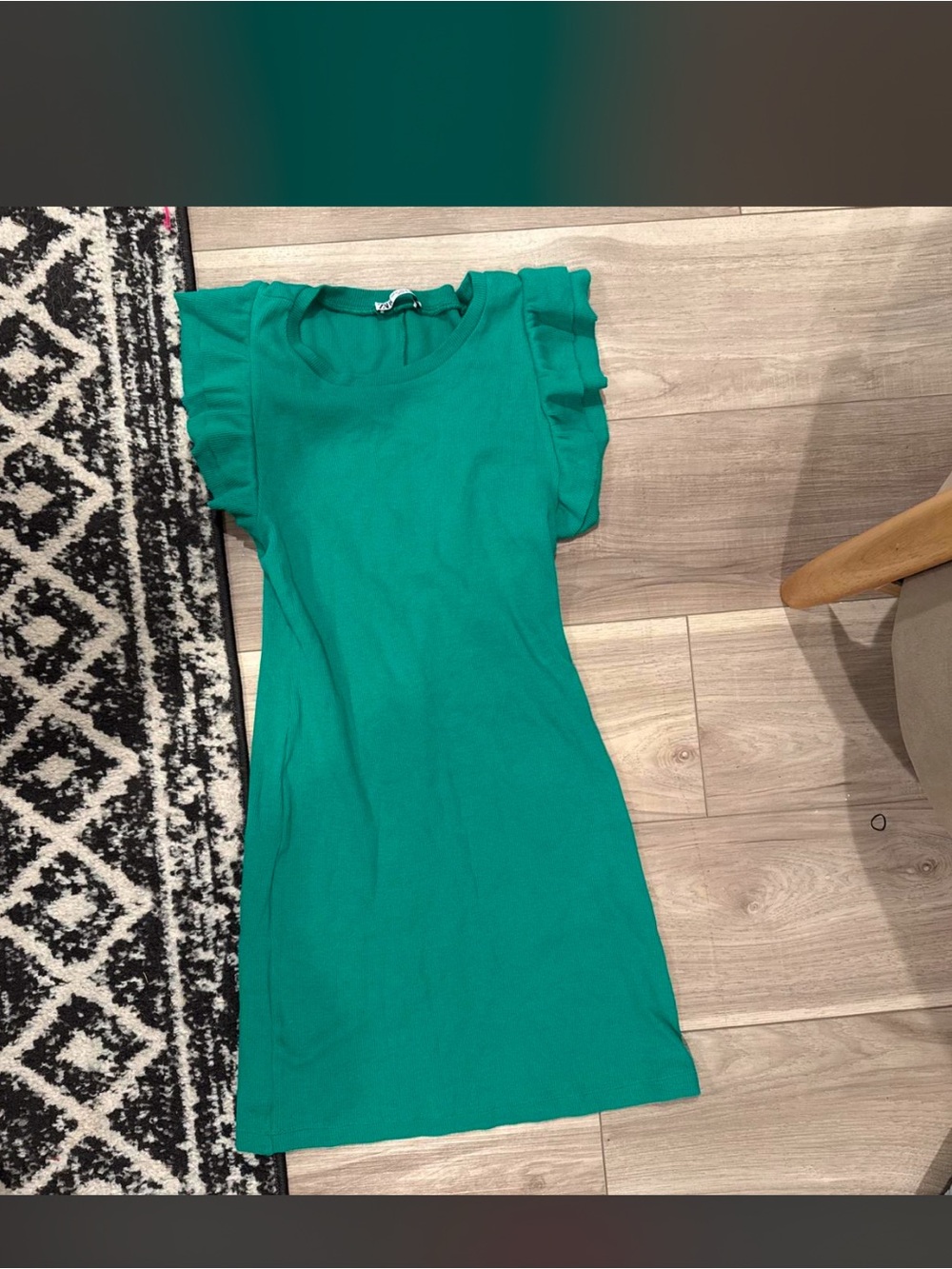 Zara Emerald Crewneck Top